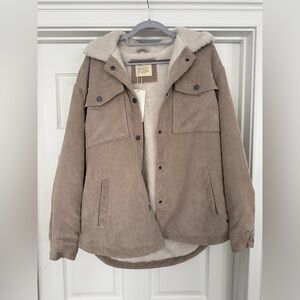 Ashley By 26 International Beige Corduroy Jacket